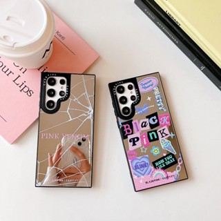 Casetify เคสโทรศัพท์มือถือกระจกอะคริลิค กันกระแทก ลาย Blackpink สําหรับ Samsung S23 Ultra S23+ Galaxy S22 Ultra Ins