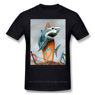 เสื้อยืดแขนสั้น พิมพ์ลายภาพยนตร์ Melanie Amazing Shark Bite Less แฟชั่นสําหรับผู้ชาย