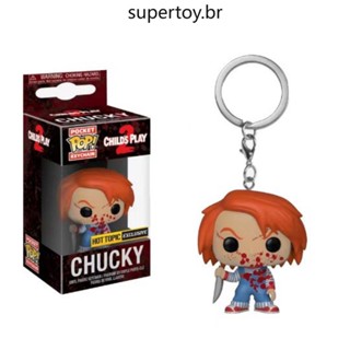 Funko POP! พวงกุญแจเด็กเล่น 2: Chucky Hot Topic Exclusive Action Figure ของเล่น