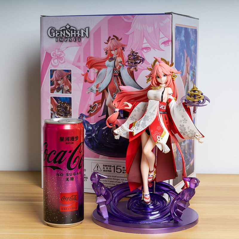 โมเดลฟิกเกอร์ Pvc Genshin Impact GK Yae Miko ขนาด 25 ซม. สําหรับเก็บสะสม
