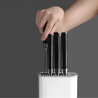 มีด ที่เก็บมีดทําครัว ที่ใส่มีด ที่เสียบมีด NEW Huohou Kitchen Knife Holder Stand Multifunctional Tool Holder