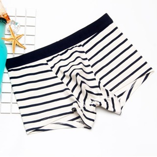 Stripe Patterm ชุดชั้นในบุรุษบ็อกเซอร์ Cotton Breathable Boxer Men Boxer Short Boxers ชุดชั้นในกางเกงใน