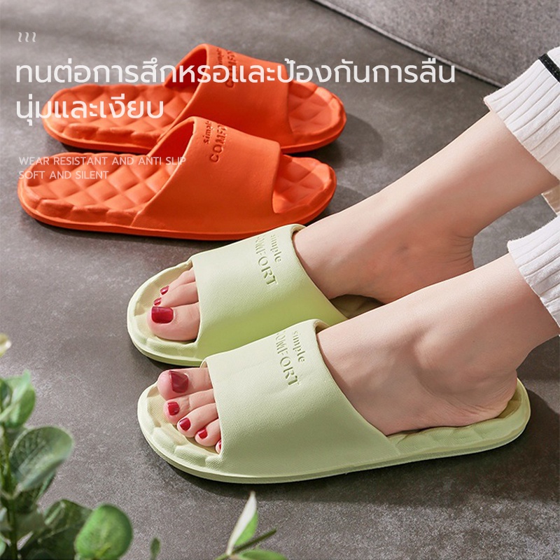 รองเท้าไซส์ใหญ่ รองเท้าผู้ชายลำลองสไตล์เกาหลี ฤดูร้อนรอบหัวรองเท้าแตะผู้หญิงพื้นนุ่มและ