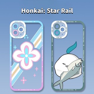 Honkai: Star Rail same model phone case Qingque/Bailu/Yanqing compatible with iPhone 14 Apple 13 transparent soft case เคสโทรศัพท์มือถือแบบนิ่ม ใส