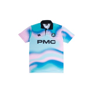 เสื้อกีฬา คอปก PMCBC สีฟ้า