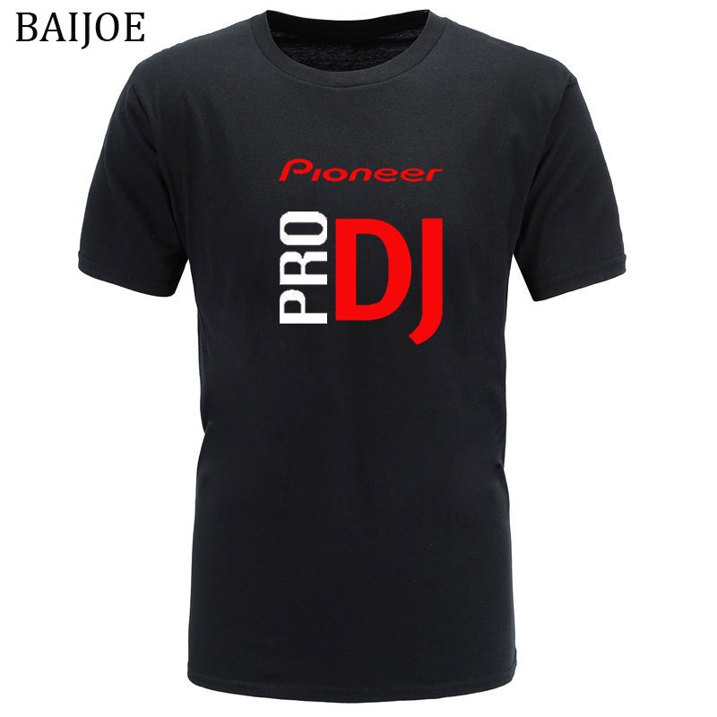 BaIJOE 2023 DJ style Pioneer O-neck เสื้อเชิ้ตผู้ชาย แฟชั่นฤดูร้อนใหม่สําหรับเสื้อยืด pro