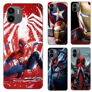 เคสโทรศัพท์ซิลิโคน TPU แบบนิ่ม ลายซุปเปอร์ฮีโร่ Marvel สําหรับ Xiaomi Redmi A2