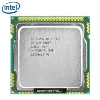 Intel Cool Rui i7-870 Quad-Core 95W i7 870 i7 875k หน่วยประมวลผล 8M หน่วยความจําช้า 2.93 GHz LGA 1156 ซอฟต์แวร์ CPU