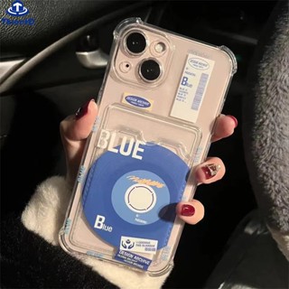 เคสโทรศัพท์มือถือ พร้อมช่องใส่บัตร สีฟ้า แฟชั่น สําหรับ Redmi 12C 10C 10A 10 9C A1 A1+ Note 12 11s 10s 11 10 9 8 12Pro 9T 9A 9 Xiaomi 12 Lite 11 Lite 11T Pro Poco M3 X3Pro