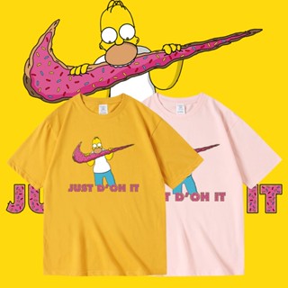 เสื้อ Simpson เสื้อยืด cotton oversized แขนสั้นคอกลม เสื้อผ้าแฟชั่น ใส่ได้ทั้งชายหญิง ลายการ์ตูน สกรีนลายสวยงาม พร้อมส่ง