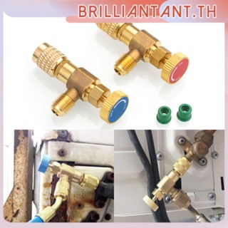 Ready Stock 2Pcs เครื่องปรับอากาศ Coolant Safety Valve Quick Coupling เครื่องปรับอากาศ R410 R22 Connection Adapter Bri