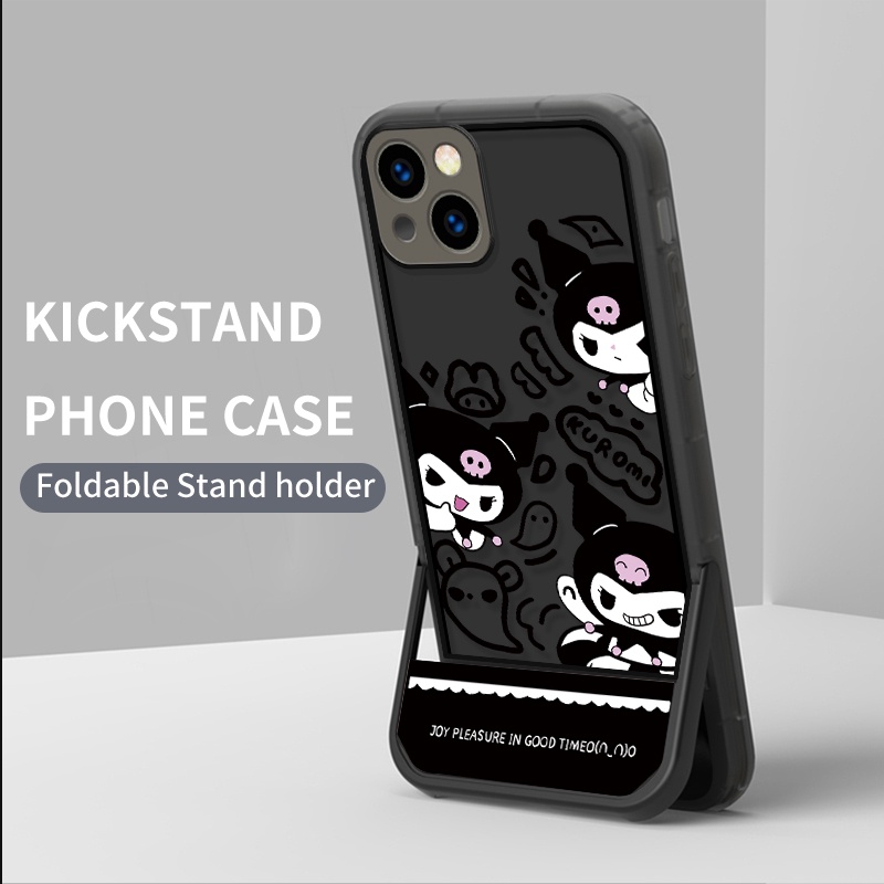 Kickstand Casing สําหรับ VIVO Y02t Y02A Y02 V25 V27e Pro Cute Kuromi Soft Case | ZJ A015