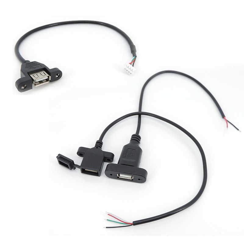 ปลั๊กซ็อกเก็ตพาวเวอร์ซัพพลาย 2 4 pin ตัวเมีย USB สําหรับซ่อมแซมสายไฟ