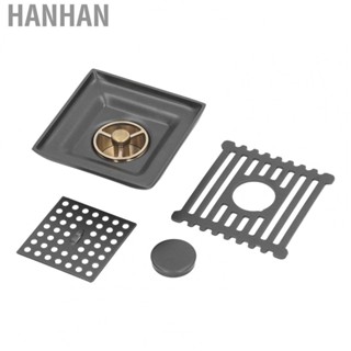 Hanhan Square Floor Drain  Smooth Drainage 4 Inch Square Floor Drain  for Bathroom