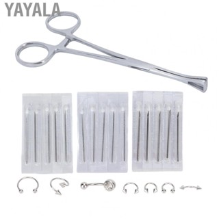 Yayala Piercing Supplies Set 14G‑18G  Body Piercing Kit With Positioning Pliers