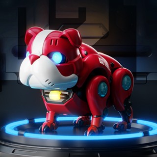 Hwj ฟิกเกอร์หุ่นยนต์สุนัข Violent Dog Mechanical Bulldog RAMBLER Red Robot Dog ขยับได้