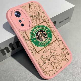 เคสโทรศัพท์มือถือ หนัง PU ซิลิโคนนิ่ม ลายดอกไม้ Starbucks IronMan สําหรับ Xiaomi Mi 12 12X Pro Lite POCO X3 X4 NFC GT M3 Pro 5G M5S F3