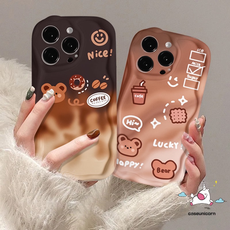 Cases, Covers, & Skins 22 บาท เคสโทรศัพท์มือถือนิ่ม ขอบโค้ง ลายการ์ตูนหมีน่ารัก หน้ายิ้ม แต่งไล่โทนสี สําหรับ Redmi 12C 10C 9T 9C 12 10 9A 9 A1 10A 9C NFC A2 Note 11 12 11s 10s 10 Pro Max Plus POCO M3 X5 Mobile & Gadgets