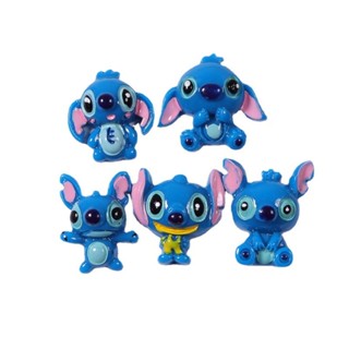 แผ่นอีพ็อกซี่เรซิ่น ลายการ์ตูน Stitch DIY สําหรับตกแต่งโทรศัพท์มือถือ 10 ชิ้น