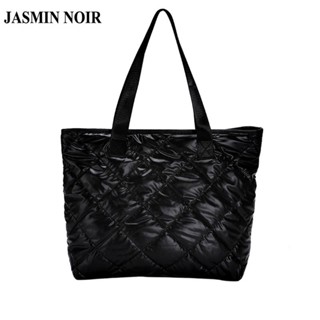 Jasmin NOIR กระเป๋าสะพายไหล่ สะพายข้าง ลายสก๊อต เรียบง่าย สําหรับผู้หญิง