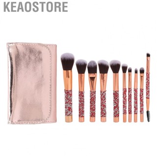 Keaostore Cosmetics Tool Kit  Handheld Portable Makeup Brushes Set 10pcs Blending  for