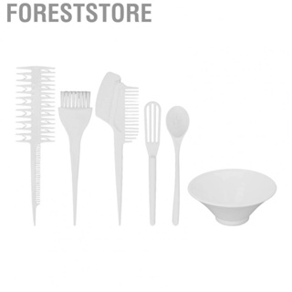 Foreststore 6x  Brush Bowl Set Lightweight Good Elasticity Brush  Coloring