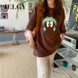 IELGY short-sleeved t-shirt womens bag collar design american retro Hong Kong style loose top