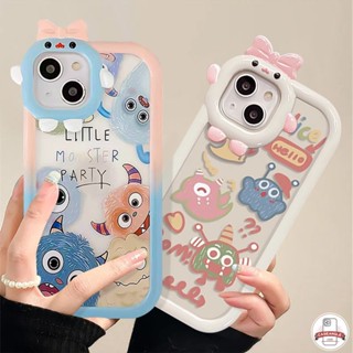 เคสมือถือ แบบนิ่ม ลายการ์ตูนมอนสเตอร์ 3D สําหรับ Vivo Y12 Y11 Y15s Y51 Y12i Y30 Y75 Y16 Y22 Y35 Y20 Y21 Y33S V23 V23E Y20s Y15 Y02s Y15A T1 Y17 Y55 Y20i Y31 Y91C Y91 Y53s