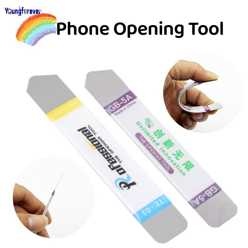 ใบมีดงัดแงะ สเตนเลส แบบบางพิเศษ น้ําหนักเบา อเนกประสงค์ สําหรับเปิดแบตเตอรี่โทรศัพท์มือถือ แท็บเล็ต