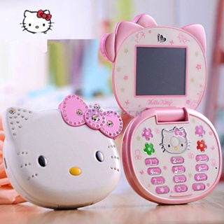 Sanrio โทรศัพท์มือถือขนาดเล็ก K688 Kawaii Hello Kitty Flip ก…