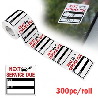 ⚡READYSTOCK⚡Oil Change Sticker Static Cling 300pcs/roll Oil Change Service Stickers