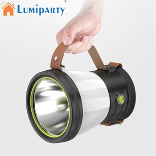 Lumiparty โคมไฟเต็นท์ พลังงานแสงอาทิตย์ แบบพกพา อเนกประสงค์ ประหยัดพลังงาน พร้อมที่จับ สําหรับตั้งแคมป์กลางแจ้ง