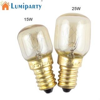 Lumiparty หลอดไฟเตาอบไมโครเวฟ 220v E14 300 องศา ทนความร้อนสูง