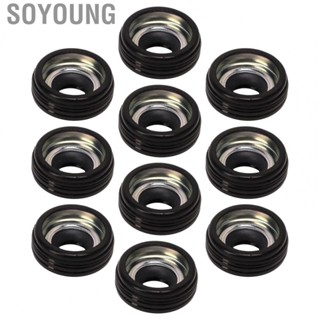 Soyoung AC Compressor Shaft Seal  Strong Sealing Wear Proof Compressor Output Shaft Oil Seal Kit Durable 10 Pcs Easy Installation  for 10PA AC Compressor