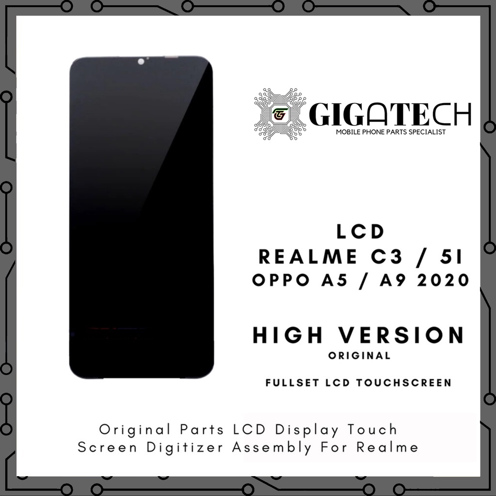 แท้ 100% หน้าจอสัมผัส LCD 1 เดือน สําหรับ Realme C3 LCD Realme 5i LCD Oppo A5 LCD Oppo A9 2020