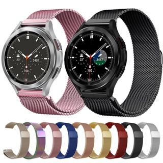 สายนาฬิกาข้อมือสเตนเลส 20 22 มม. สําหรับ Samsung Galaxy Watch 4 Classic 46 มม. 42 มม. Gear S3 Galaxy 3 45 มม. Active 2