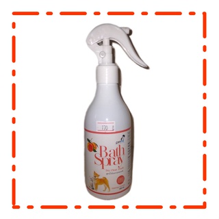 Petme Spray Peach สเปรย์อาบน้ำแห้งสำหรับสุนัขและแมวกลิ่นพีช (250ml.)