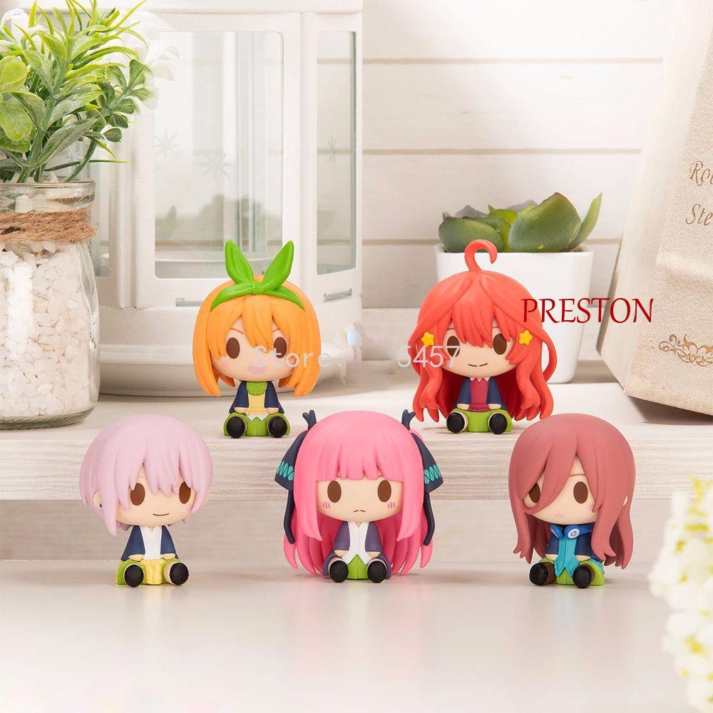 Preston โมเดลฟิกเกอร์ Pvc รูปการ์ตูนอนิเมะขนาดมินิของเล่นสําหรับเด็ก 5ชิ้น/ชุด