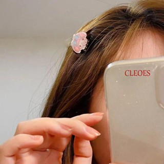 Cleoes กิ๊บติดผมอะคริลิค รูปกระต่าย Kuromi Cinnamoroll ขนาดเล็ก สําหรับผู้หญิง