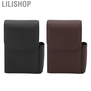 Lilishop PU Leather  Box Woven Pattern  and  Holder Multifunctional 20 Pieces  Case Home Decor