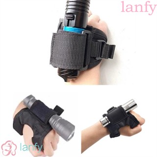 Lanfy ถุงมือไนล่อน สีดํา สําหรับไฟฉาย LED