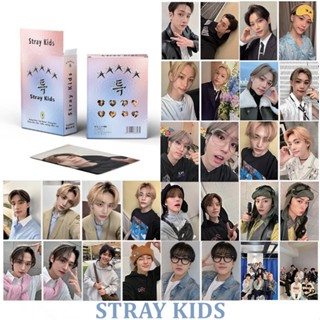 โปสการ์ด อัลบั้มเลเซอร์ Straykids Kpop สําหรับเด็ก จํานวน 50 ชิ้น ต่อกล่อง