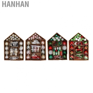 Hanhan Christmas Tree Ornaments Assorted Set  Ideal Gifting Various Pendants Electroplated Balls Christmas Tree Ornaments  for Garden Dinners