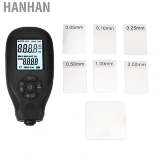 Hanhan Coating Thickness Gauge ABS 0 To 2000um  Film Tester For Metal Work Auto BS