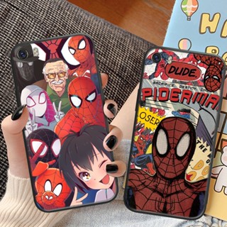 เคสโทรศัพท์มือถือ TPU แบบนิ่ม พิมพ์ลาย marvel spider man สําหรับ iPhone 5 5S 6 6S 7 8 Plus