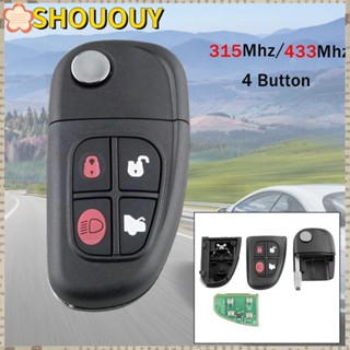 Shououy กุญแจรีโมตรถยนต์ แบบพกพา ทนทาน 433Mhz 315Mhz สําหรับ Jaguar S-Type 1999-2009