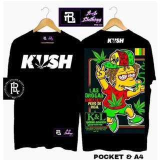 KUSH V9 Vintage Inspired  Oversized Loose Clothing T-Shirt For Men Oversize Tee Shirts