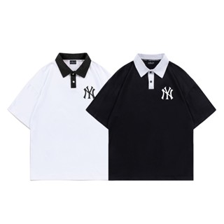 Mlb เสื้อยืดโปโล แขนสั้น แฟชั่นใหม่ NY FRTJR