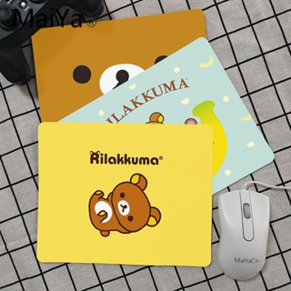 Rilakkuma Bear Gamer Speed Mice ขายปลีก แผ่นรองเมาส์ยาง ขนาดเล็ก ขายดี แผ่นรองเมาส์เล่นเกม