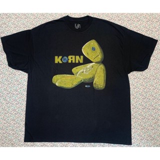 เสื้อยืดแขนสั้น ลาย Korn Issues สีดํา